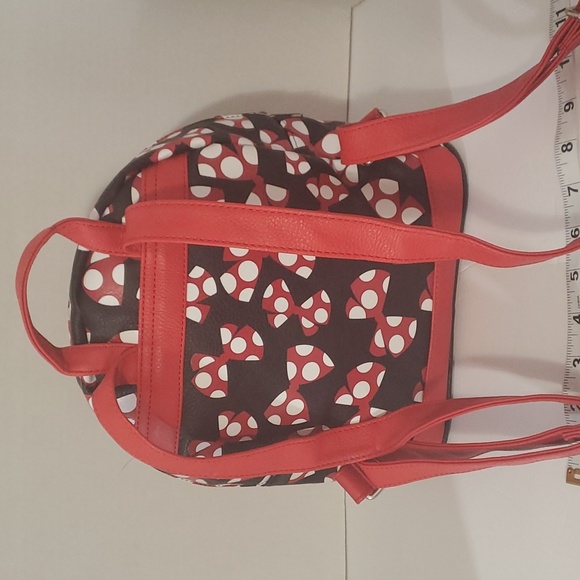 Authentic Official Disney Parks Minnie Mouse Polka Dot Bow Backpack EUC - Picture 5 of 8